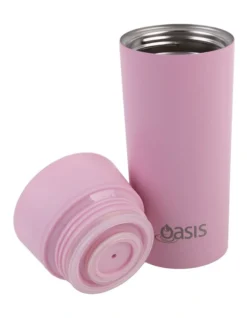 Oasis Stainless Steel Double Wall Insulated Travel Mug 360ml In Carnation -Maxwell Williams Store 935001910 4 720x928