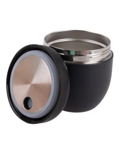 Oasis Stainless Steel Double Wall Insulated Food Pod 470ml In Black -Maxwell Williams Store 935002540 3 720x928