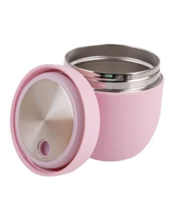 Oasis Stainless Steel Double Wall Insulated Food Pod 470ml In Carnation -Maxwell Williams Store 935002630 3 720x928