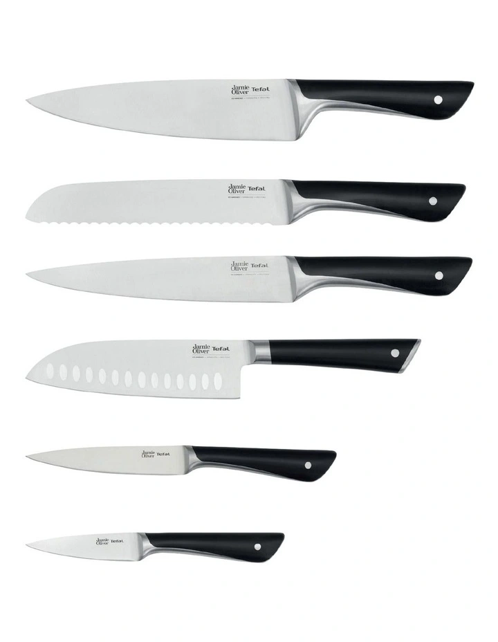 6 Piece Knife Block Set With BONUS Medium Chopping Board In Brown 5 6 Piece Knife Block Set With BONUS Medium Chopping Board In Brown - Image 3