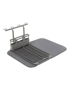 Umbra UDry Dishrack With Dry Mat In Charcoal