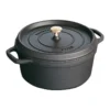 Staub Cast Iron Round Cocotte Black 2 Staub Cast Iron Round Cocotte Black -Maxwell Williams Store 939005300 939005750 1 1 720x928