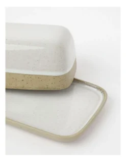 Esperance Wiped Edge Butter Dish 17x9x26cm In White -Maxwell Williams Store 939674620 3 720x928