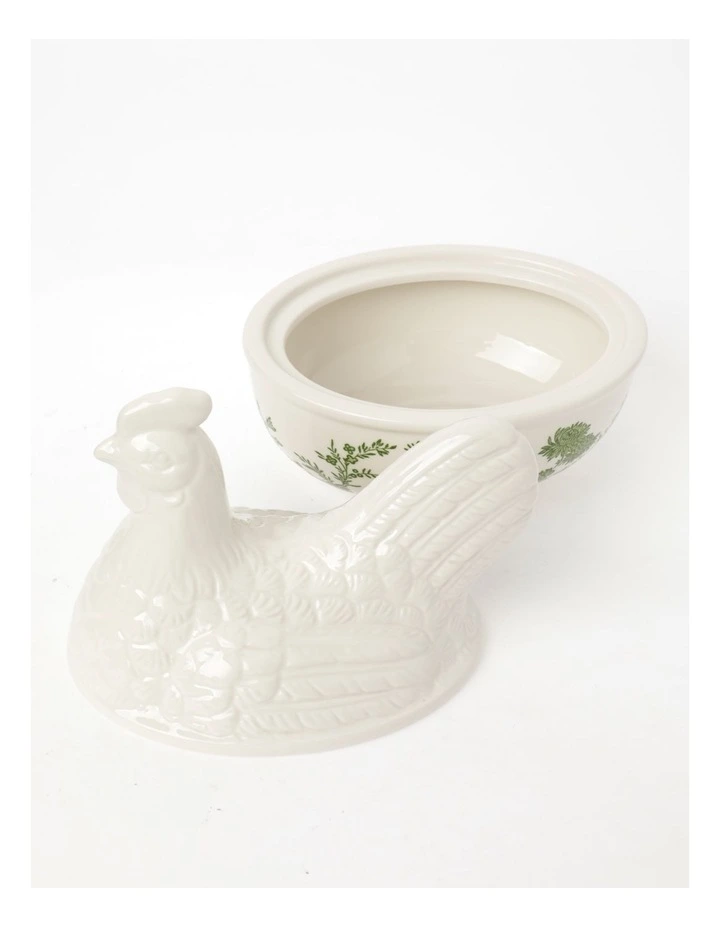 Heritage Garden To Table Floral Chicken Egg Keeper 23x19x16cm In Green 4 Heritage Garden To Table Floral Chicken Egg Keeper 23x19x16cm In Green - Image 2