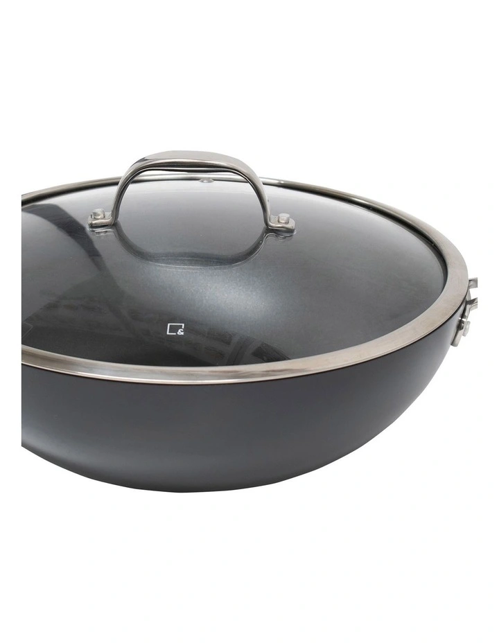 Re-Lite Wok With Glass Lid 5L/30cm 4 Re-Lite Wok With Glass Lid 5L/30cm - Image 2