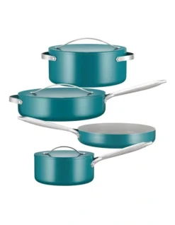 Colours 4 Piece Cookset In Green