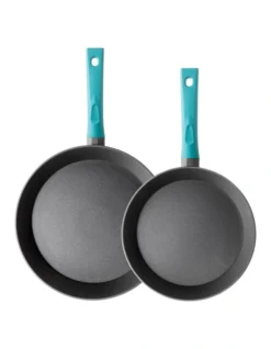 Colours Twin Frypan Pack 20cm & 28cm In Teal