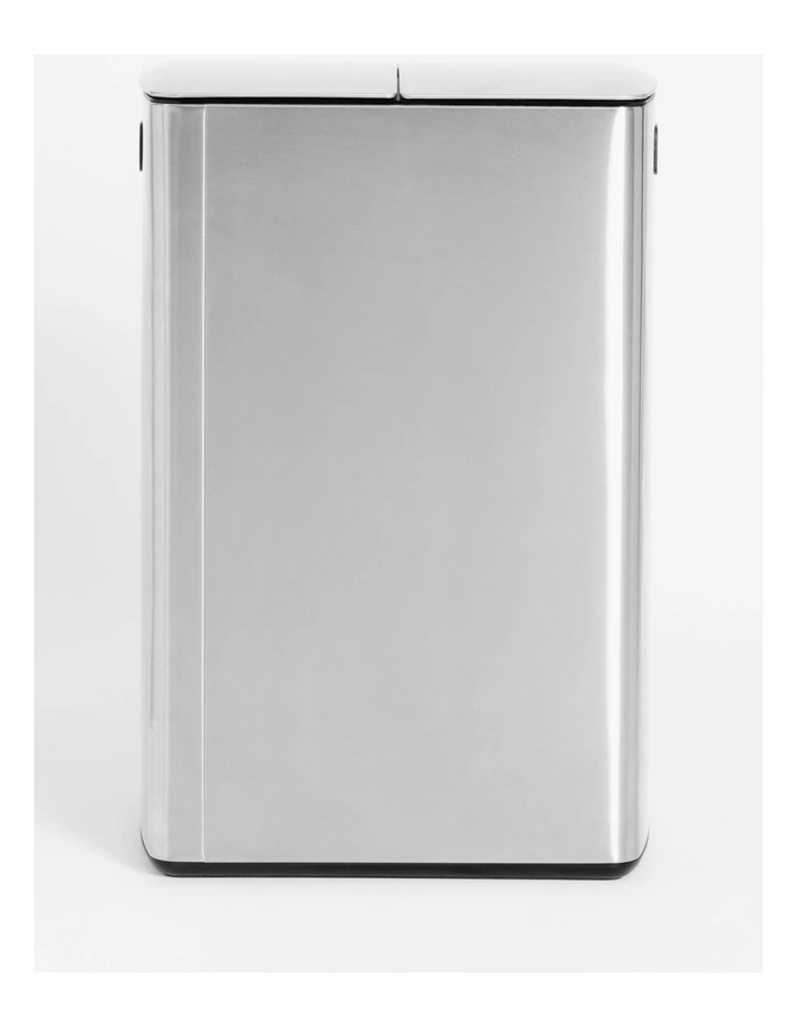 60L Dual Compartment Stainless Steel Pedal Bin In Silver 8 60L Dual Compartment Stainless Steel Pedal Bin In Silver - Image 6