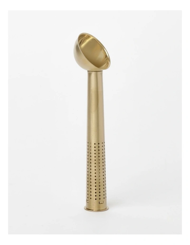 Heritage Tea Party Tea Infuser With Scoop In Gold 3 Heritage Tea Party Tea Infuser With Scoop In Gold