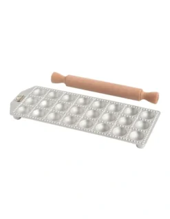 Marcato Ravioli Tray With Rolling Pin 24 Pieces 40mm