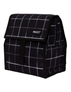 Freezable Lunch Bag In Black Grid -Maxwell Williams Store 954138340 3 720x928