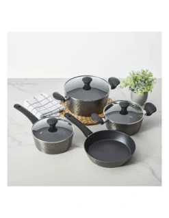 Titanium 7 Piece Cookware Set In Black -Maxwell Williams Store 954959050 2 720x928