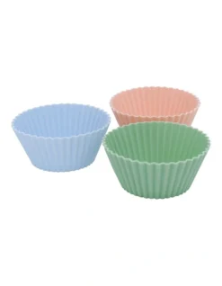 Silicone Cupcake Moulds Set Of 12 In Pink/Green/Blue -Maxwell Williams Store 955715500 3 720x928