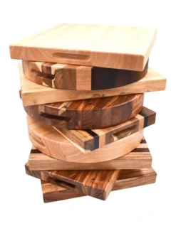 Rectangle Cutting Board Rubberwood 40x26x4cm In Natural -Maxwell Williams Store 955716130 6 720x928