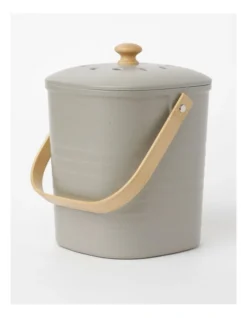 Bamboo 3.3L Compost Bin In Dark Grey -Maxwell Williams Store 961809400 3 720x928