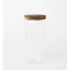 Glass Storage Jar With Acacia Lid 1000ml In Clear -Maxwell Williams Store 961810390 1 720x928