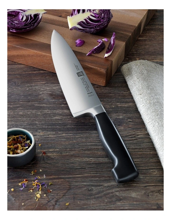 Zwilling Four Star Chef's Knife 20cm In Silver 7 Zwilling Four Star Chef's Knife 20cm In Silver - Image 5