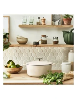 Tefal LOV Cast Iron Beige Stewpot W/lid 29cm/7.4L -Maxwell Williams Store 965543860 3 720x928