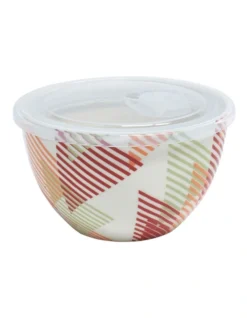Stamp Lunch2Go Bowl With Lid 15X9cm In Multi