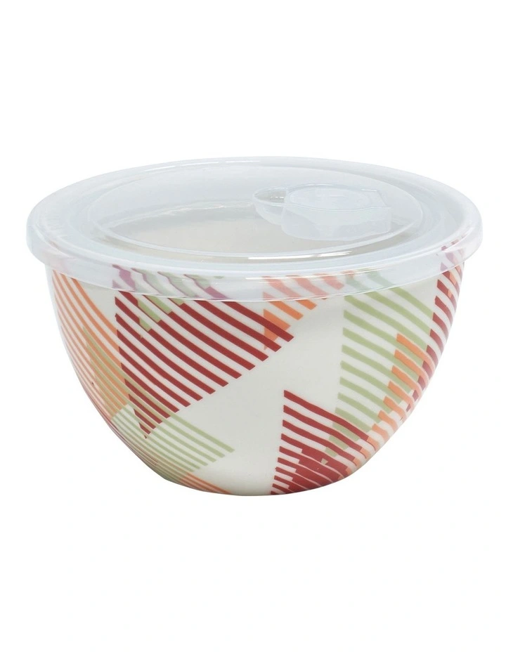 Stamp Lunch2Go Bowl With Lid 15X9cm In Multi 3 Stamp Lunch2Go Bowl With Lid 15X9cm In Multi