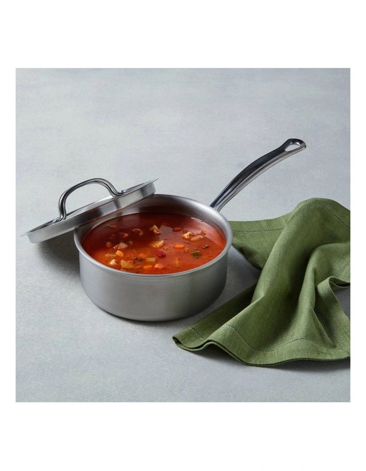 Per Amore Induction Covered Saucepan 16cm/1.4L In Stainless Steel 4 Per Amore Induction Covered Saucepan 16cm/1.4L In Stainless Steel - Image 2