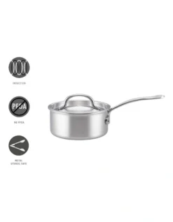 Per Amore Induction Covered Saucepan 18cm/1.9L In Stainless Steel -Maxwell Williams Store 968129920 3 720x928
