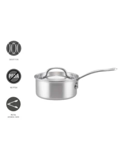Per Amore Induction Covered Saucepan 20cm/2.8L In Stainless Steel -Maxwell Williams Store 968130010 3 720x928