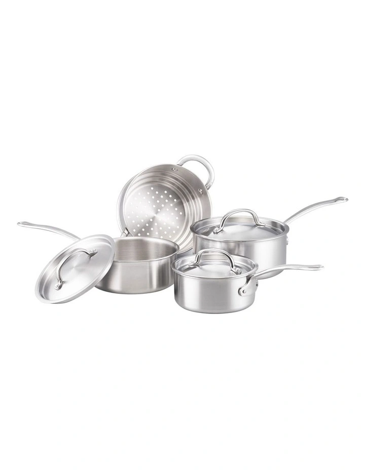 Per Amore Induction 4 Piece Cookware Set In Stainless Steel 3 Per Amore Induction 4 Piece Cookware Set In Stainless Steel