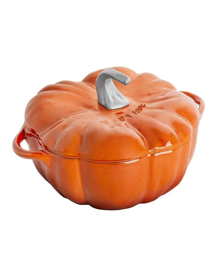 Staub Pumpkin Cast Iron Cocotte 24cm In Orange 3 Staub Pumpkin Cast Iron Cocotte 24cm In Orange