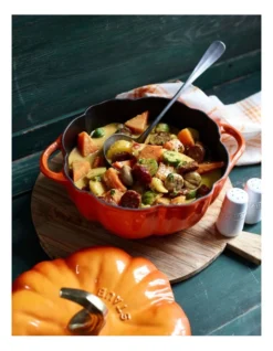 Staub Pumpkin Cast Iron Cocotte 24cm In Orange 9 Staub Pumpkin Cast Iron Cocotte 24cm In Orange -Maxwell Williams Store 968541940 4 720x928