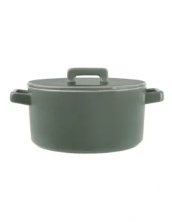 Maxwell & Williams Gift Boxed Epicurious Round Casserole 1.3L In Sage