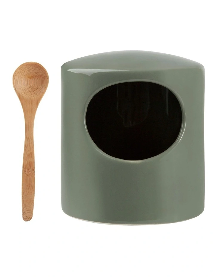 Maxwell & Williams Gift Boxed Epicurious Salt Pig In Sage 3 Maxwell & Williams Gift Boxed Epicurious Salt Pig In Sage