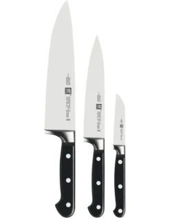Zwilling Professional S Knives Set 3 In Black/Silver