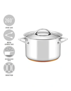 Per Vita Stainless Steel Induction Covered Stockpot 24cm/7.1L -Maxwell Williams Store 995658680 3 3 720x928